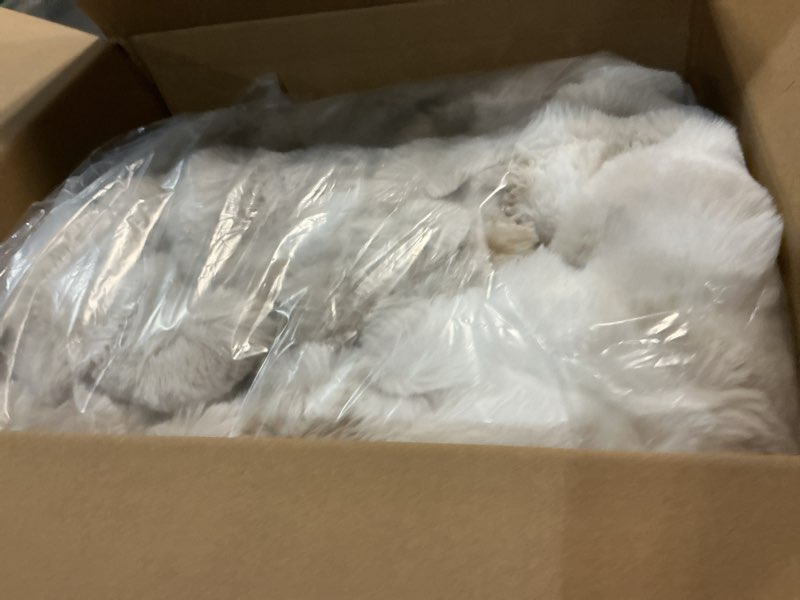 Condition photo showing Good Condition for Bedsure GentleSoft Fluffy Fuzzy Twin Blanket, Soft Cozy Fleece Faux Fur Blanket, Pink Decorations Minky Velvet Couch Cover, Thick Warm Plush Women Men Birthday Gifts, 870GSM, Tie-dye Taupe Tie-dye Taupe Twin(60" x 80")