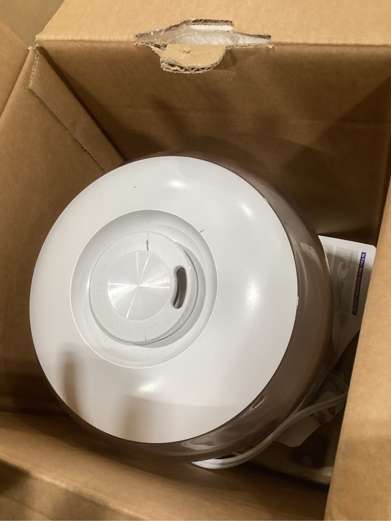Condition photo showing As Is for DREO Humidifiers for Bedroom, 3L Top Fill 30H & 26dB Quiet Runtime for Large Room, Cool Mist Ultrasonic Humidifier with Humidity Sensor, Night Light for Home, Baby, Nursery, Plants, New Edition Pearl White