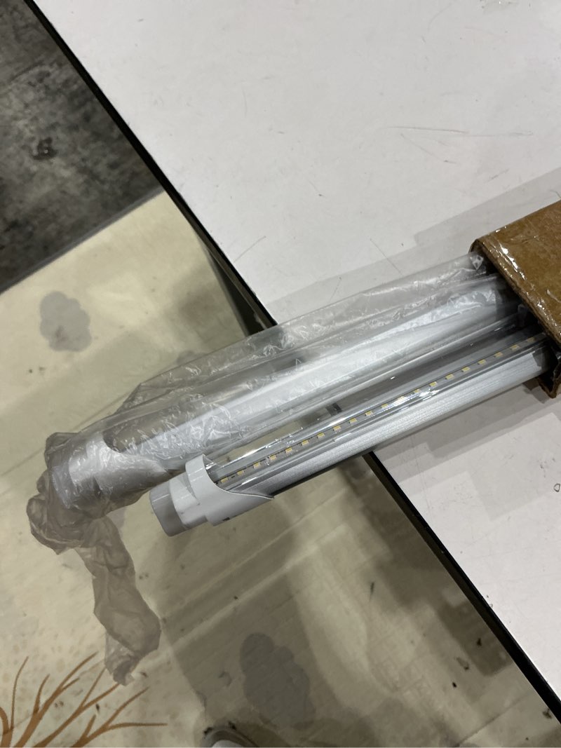 Condition photo showing Good Condition for fluorescent light bulbs replacement 4ft, t8 led bulbs 4 foot type a+b, 24w (65w equivalent) 3200lm, 5000k daylight, 48 inch tube, f32t8 or f40t12 led replacement, non-dimmable, 2-pack 5000k 2 pack