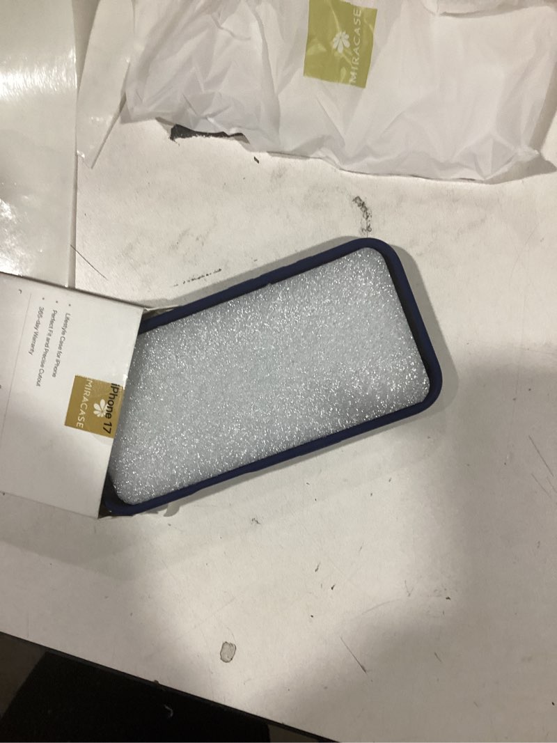 Condition photo showing Good Condition for Miracase Magnetic for iPhone 17 Case, Compatible with MagSafe, Integrated Silicone Camera Control Cover, 3.0mm Thicken Shockproof Drop Protection Phone Case for 17,Dark Blue Dark Blue iPhone 17