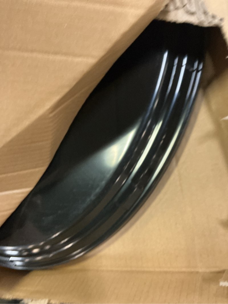 Condition photo showing Good Condition for filltouch 2 pcs restaurant serving trays pp plastic non slip rubber lined large oval tray for kitchen dining room cafeterias fast food service (25 x 20 inch,black) 25 x 20 inch black 2