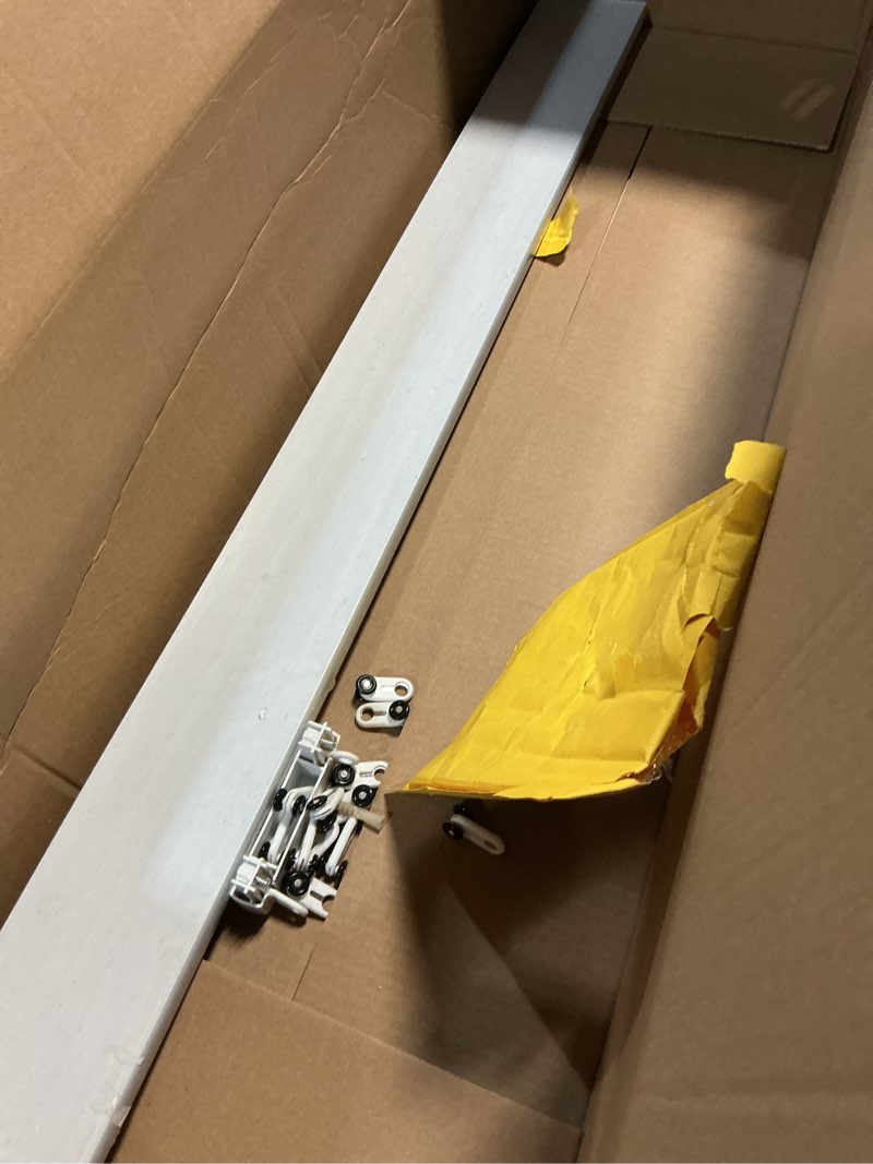 Condition photo showing Good Condition for double curtain track ceiling mounted, heavy duty aluminum track set for curtains smooth silent curtain rails, home office and commercial use, easy installation (3.2 ft)