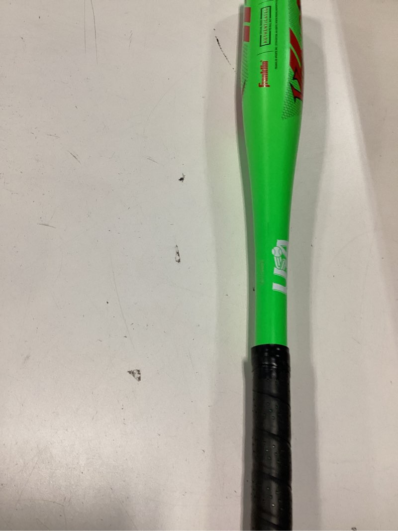 Condition photo showing Good Condition for Franklin Sports Kids Teeball Bat - Venom + Barracuda Aluminum + Composite - USA Baseball Certified for Boys + Girls - Youth Metal Bat - Drop -10 to -13 2-1/4\" Barrel 25\"/15 oz Green: 2-1/4\" Barrel