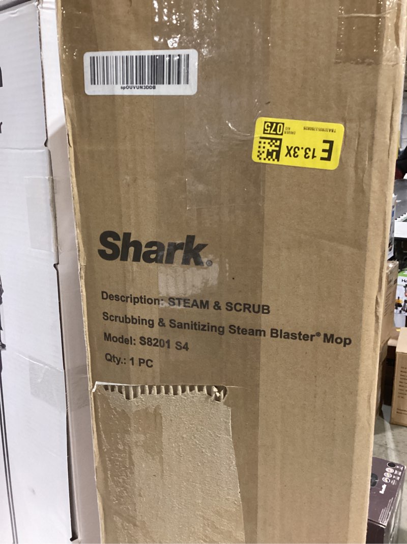Condition photo showing Good Condition for shark steam & scrub with steam blaster technology all-in-one hard floor steam mop with 3 steam modes & led headlights s8201, rotator white