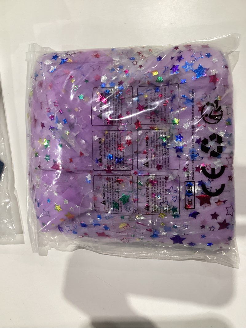Condition photo showing item condition for IMEKIS Toddler Kids Girls Confetti Stars Birthday Princess Dress Tulle Boho Cake Smash Photo Shoot Outfit for 3-10T 5-6 Years Lilac Stars