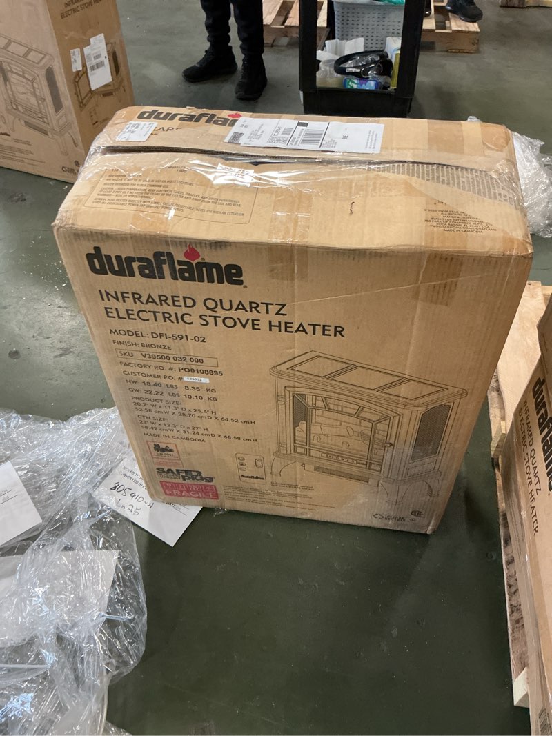 Condition photo showing New/Like New for duraflame Infrared Quartz Electric Stove Heater - DFI-591-02 - Bronze
