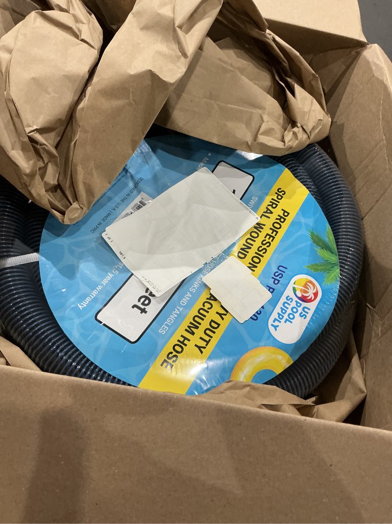 Condition photo showing New/Like New for u.s. pool supply 1-1/2  x 30 foot professional heavy duty spiral wound swimming pool vacuum hose with kink-free swivel cuff  flexible - connect to vacuum heads  skimmer  filter pump inlet  accessories