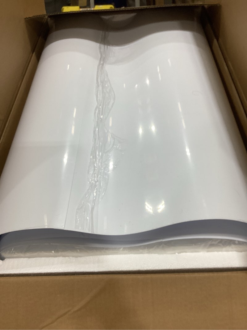 Condition photo showing Good Condition for Putros Cylinder Pedestal Stands 3Pcs White Round Cylinder Pedestal Display Plinth Pillars for Wedding Party Decor 35.4''(L),29.5''(M),23.6''(S)