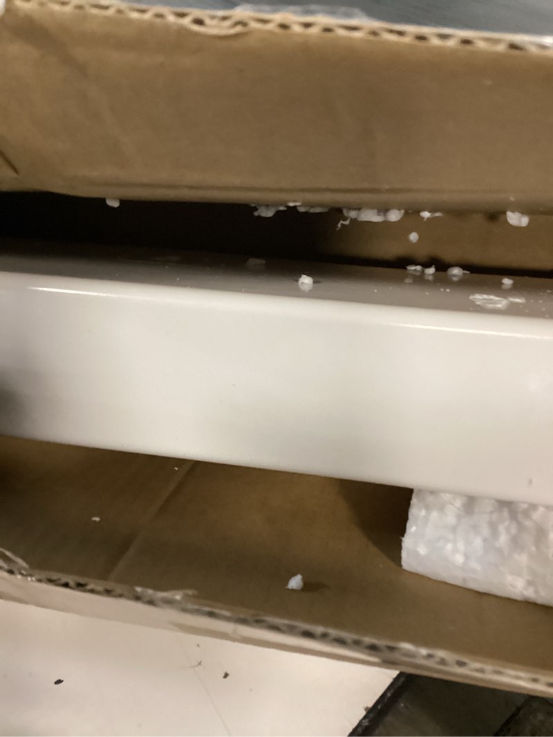 Condition photo showing Good Condition for umigy 2 pack 24" kitchen sink tip out tray, false drawer front flip tray with hinges & clips, sink sponge soap organizer for kitchen bathroom, white 24 inch