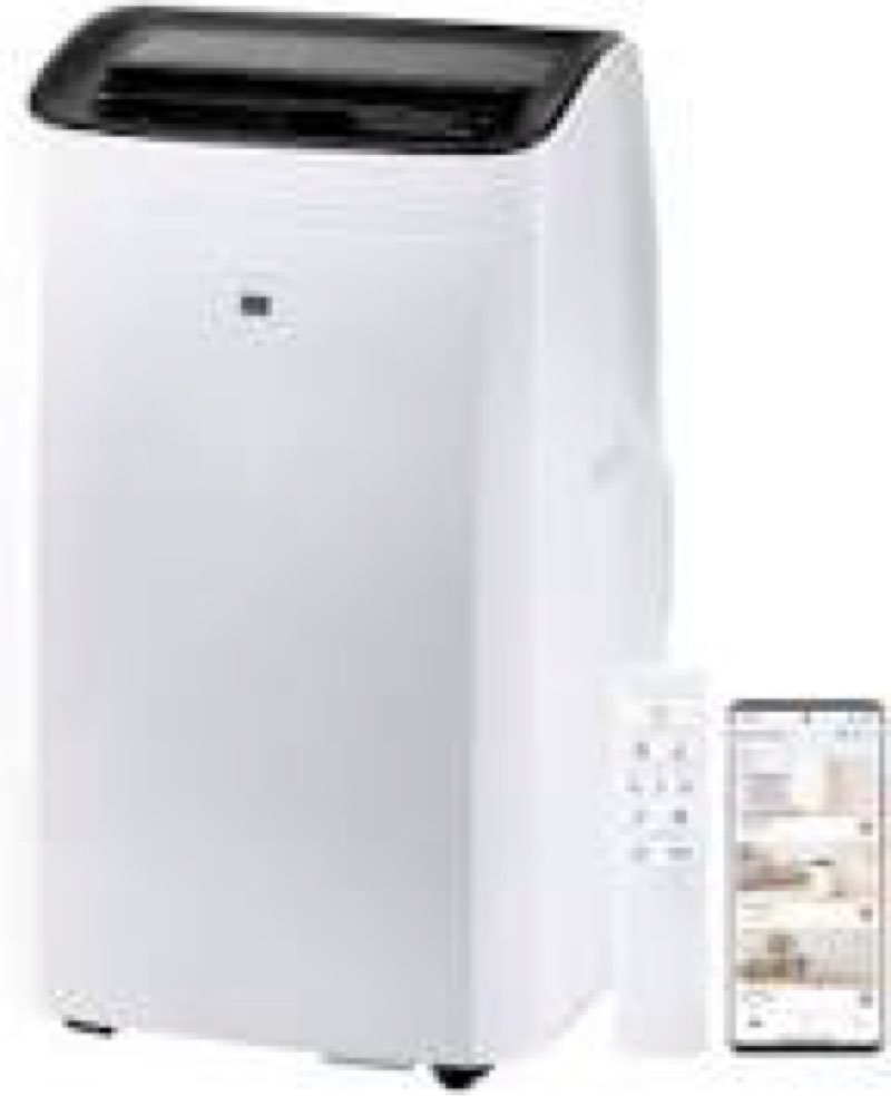 14000 BTU Portable Air Conditioners,Cools Up to 700 Sq.Ft,Portable AC Unit with Remote Control,Cooling,Fan,Dehumidification,Sleep Mode& Installation Kits for Large Rooms,White