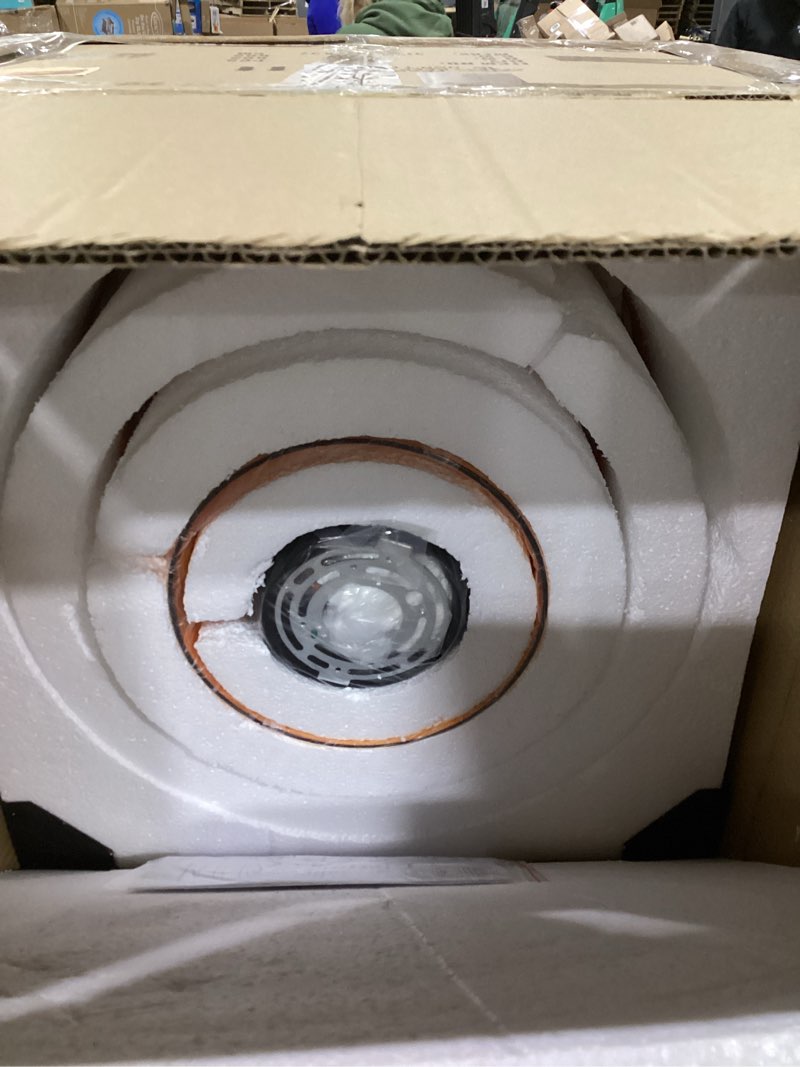 Condition photo showing Good Condition for Jowjut mid Century Glass Ceiling Light Fixtures Modern Semi Flush Mount Ceiling Lights 3-Layer Orange Glass Shade Vintage Large Glass Ceiling Lighting for Dining Room Kitchen Island Bedroom