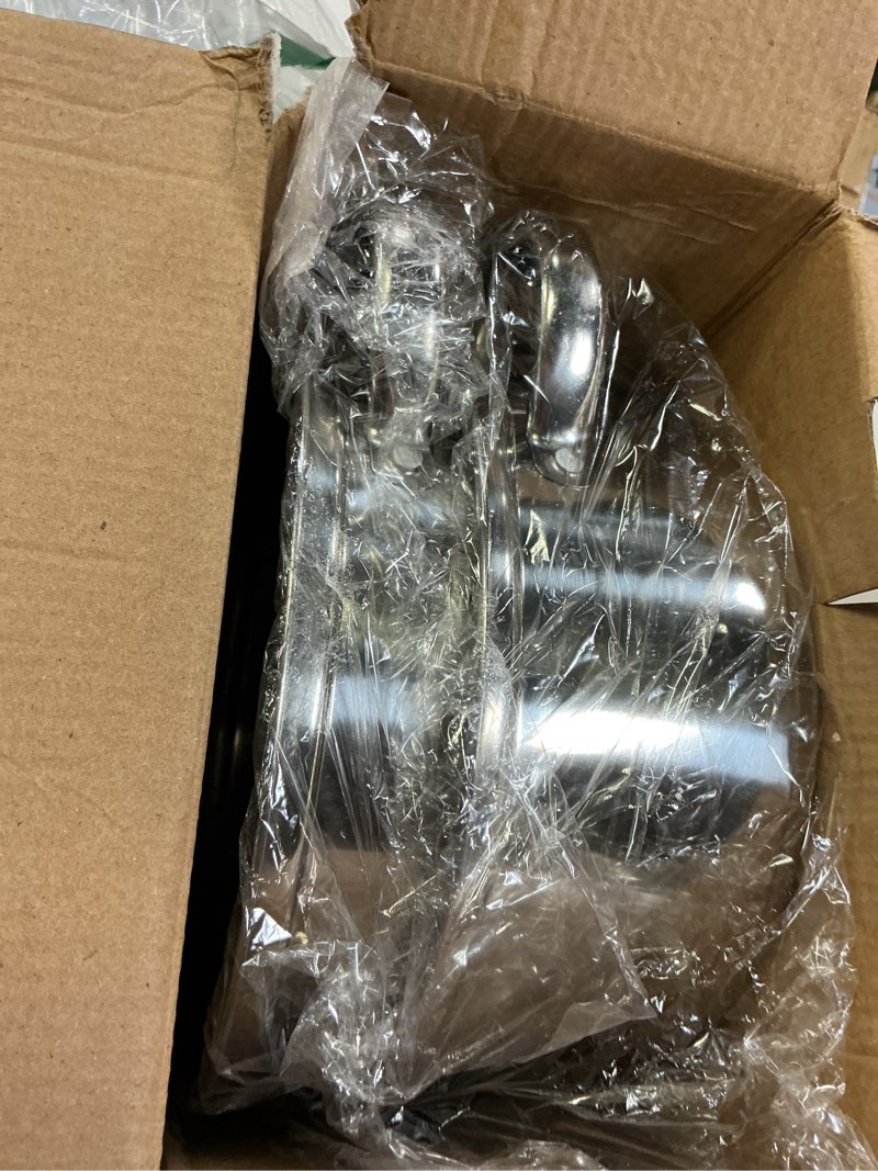 Condition photo showing Good Condition for Steamer Pot for Cooking 8.8 inch Steamer Pot 2-tier Multipurpose 18/8 Stainless Steel Steam Pot Cookware with Lid for Vegetable, Dumpling, Stock, Sauce, Food Steamer Pot 8.8" 2Tier
