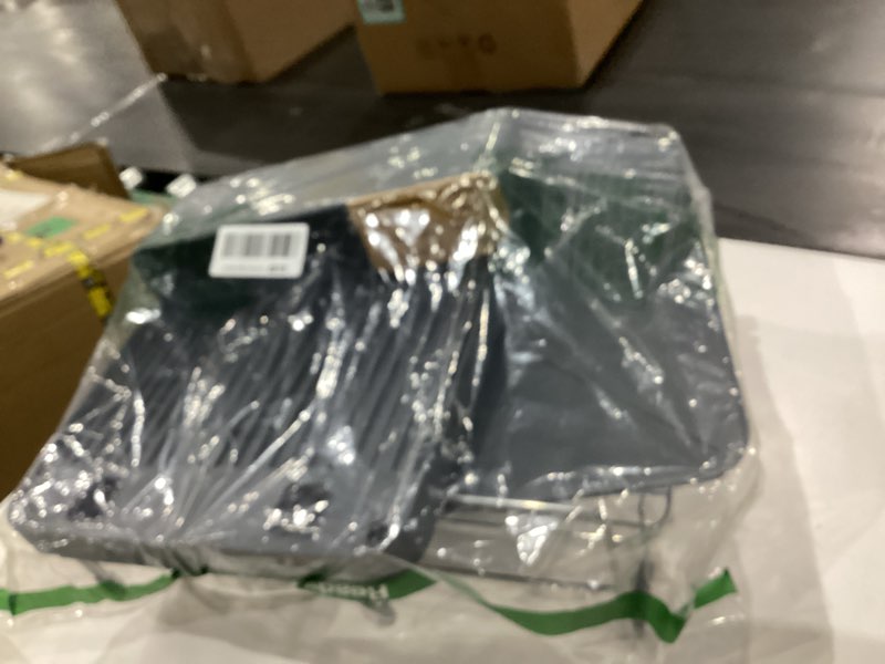 Condition photo showing New/Like New for Kitsure Extendable Dish Drying Rack, Large Drying Dish Rack with Cutlery & Cup Holders, Multifunctional Dish Racks for Counter with Drainage, 18.2"-25.7" L x 12.9" W, Sliver Silver 18.2"-25.7" x 12.9" x 7.2"