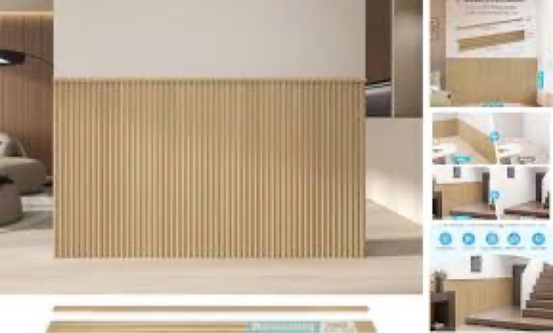 art3d wainscoting panels, beaded polystyrene wall board for interior wall décor, 79.3“ wide x 40.7 h