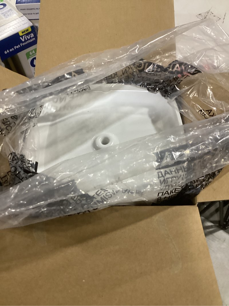 Condition photo showing As Is for petsafe white plastic 64 oz pet water fountain for all pets