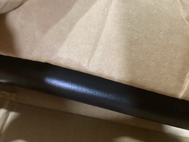 Condition photo showing Good Condition for Oxdigi Tension Shower Doorway Curtain Rod/Adjustable 141.7-161.4 inches No Drilling Window Curtain Rod for Bethroom, Indoor Decor/Matt Black 141.7" - 161.4" Black