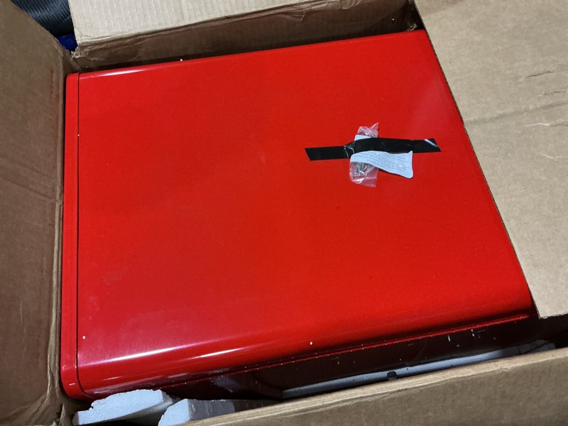 Condition photo showing As Is for craftsman 2000 series 26-in w x 19.75-in h x 16-in d 5-drawer steel tool chest (red)