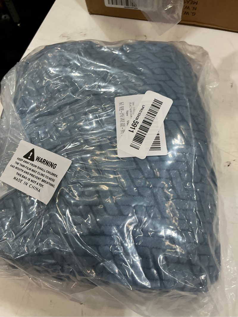 Condition photo showing New/Like New for soothing home sofa covers, sofa hero covers, wear-resistant universal couch covers washable stretch sectional couch cushion covers (blue,chaise cover) blue chaise cover
