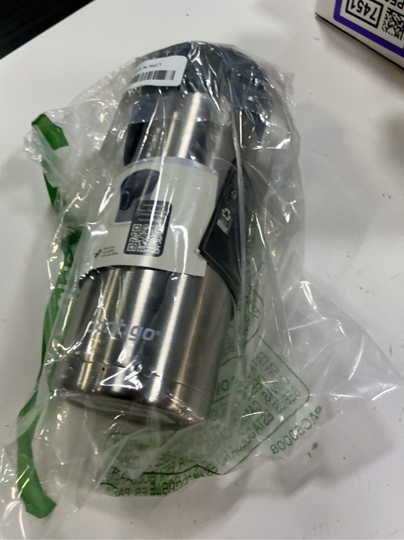 Condition photo showing Good Condition for contigo west loop stainless steel travel mug with autoseal lid, 16oz., stainless steel/black 16oz stainless steel
