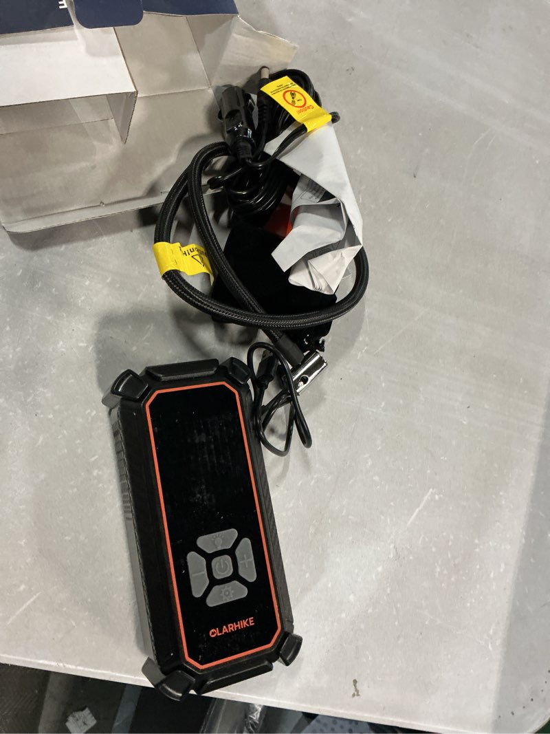 Condition photo showing As Is for olarhike tire inflator portable air compressor, 150psi dual power - 6000mah & 12v dc, cordless air pump for car tires, bikes, motorcycle, balls with led & digital pressure gauge, gift for mom 1-gray 6000mah (car&suv&light pickup truck)
