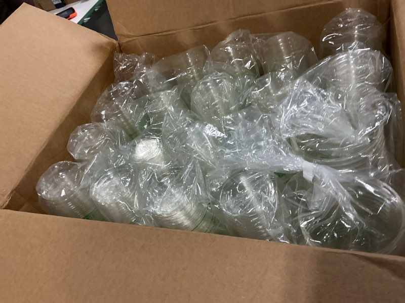 Condition photo showing New/Like New for eco products compostable disposable world art 16oz large coffee cups, case of 1000, renewable hot paper cup, plant based pla lining, color coded