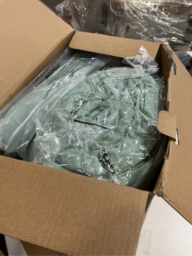 Condition photo showing Good Condition for Bedsure King Comforter Set - 4 Pieces Pinch Pleat Bed Set, Sage Green Boho Bedding for All Season, 1 Soft Comforter, 2 Pillowcases, 1 Decorative Pillow King 02 - Sage Green