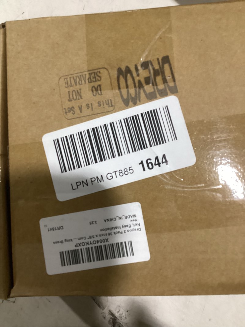 Condition photo showing Good Condition for dreyoo 2 pack 36 inch x 3/8" comp x 7/8" bc, universal flexible toilet connector with 2 tape, braided stainless steel water supply line with anti leaking brass nut, easy installation