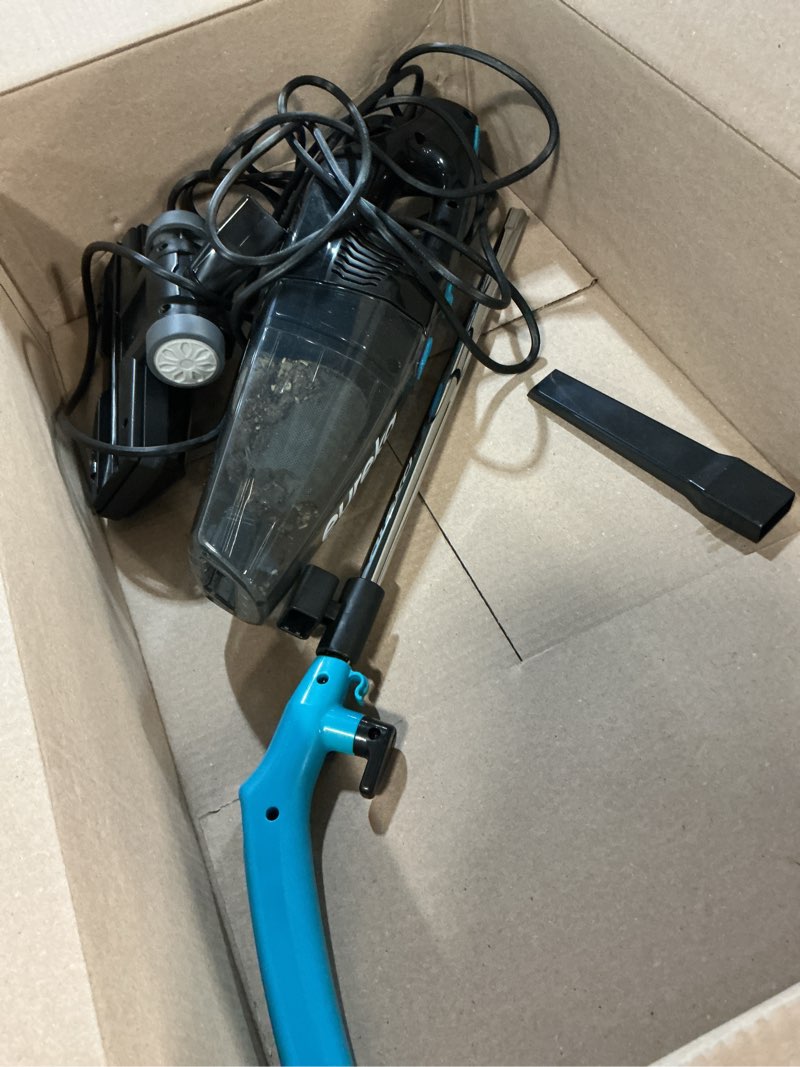 Condition photo showing As Is for eureka nes215a blaze 3-in-1 swivel handheld & stick vacuum cleaner, blue | corded vacuum cleaner, stick vacuum cleaner, lightweight vacuum for home, small vacuum, dorm vacuum cleaner, pet hair vacuum blaze blue