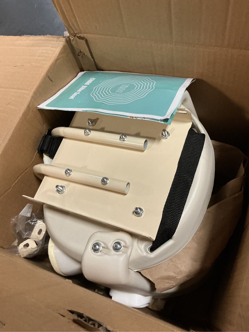 Condition photo showing Good Condition for lhaute rear kid's bike seat,rear mounted child bike seat wraparound attachment for adult bike with armrest harness and pedals,toddler bike seat for child ages 6 months to 6 years(up to 110lb)