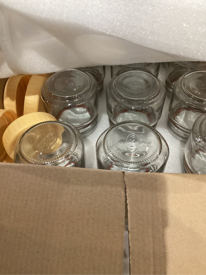 Condition photo showing New/Like New for 30 Pack 8oz Mason Jars with Lids,Half Pint Canning Jars,Small Glass Canning Jars,Samll Mason Jars for Jam, Honey,Candy,Spice