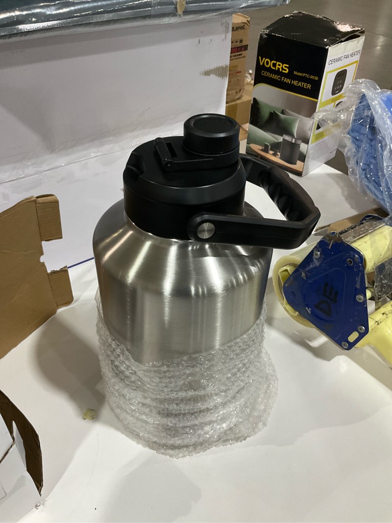 Fijinhom Insulated Gallon Jug, Large 128oz Stainless Steel Insulated Water Bottles with Handle, Leak