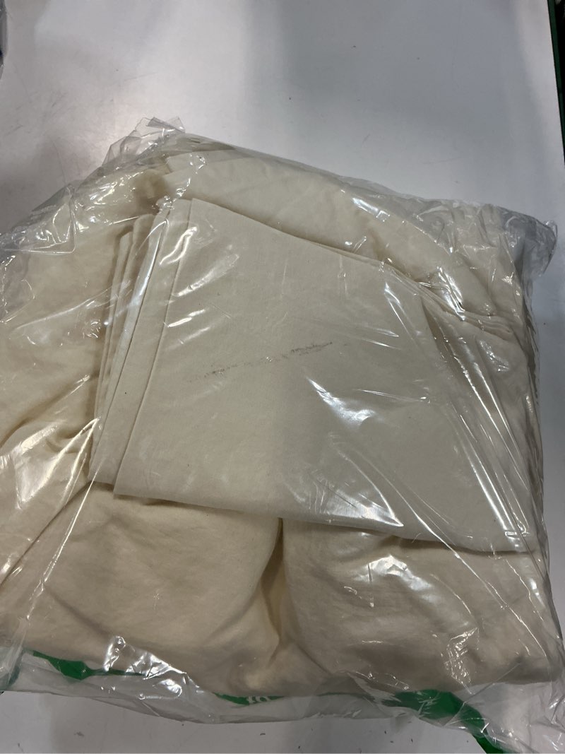 Condition photo showing Good Condition for 100% egyptian cotton sheets queen ivory - luxury hotel collection queen size sheet set, cooling, smooth & breathable sateen weave, anti pilling extra long staple cotton, 16" deep pocket - 4pc ivory queen