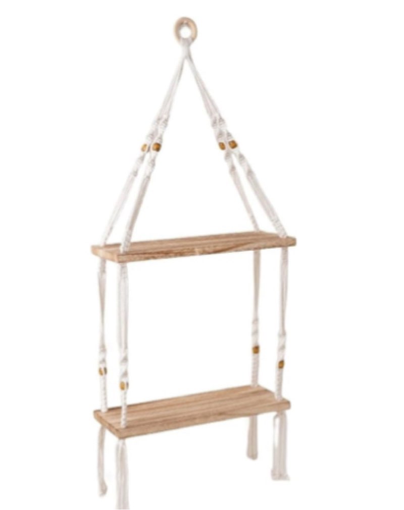 ( similar)Handmade Cotton Rope Shelf Wall Mounted Storage Rack Fashionable Floating Shelf Handwoven Wall for Office