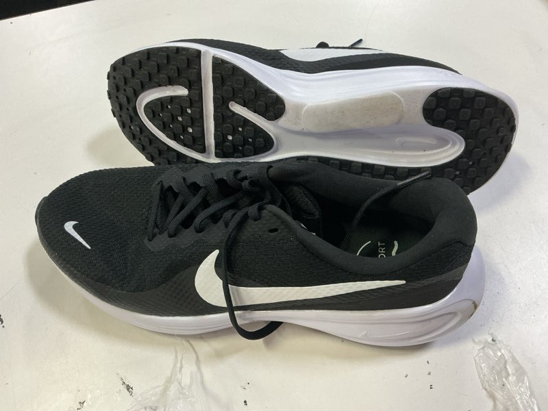 Condition photo showing Good Condition for Nike Men's Revolution 8 Road Running Shoes 11 X-Wide Black/White/Black