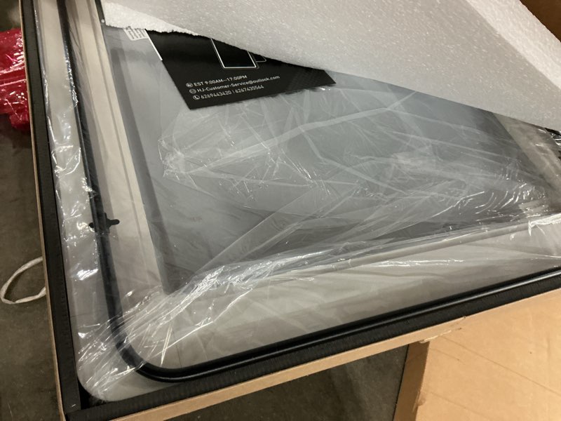 Condition photo showing Good Condition for sweetcrispy full length mirror with led lights, 71.3"x26.5" lighted floor mirror with dimming & 3 color lighting, stand for bedroom, dressing room rectangular 71.3"l x 26.5"w