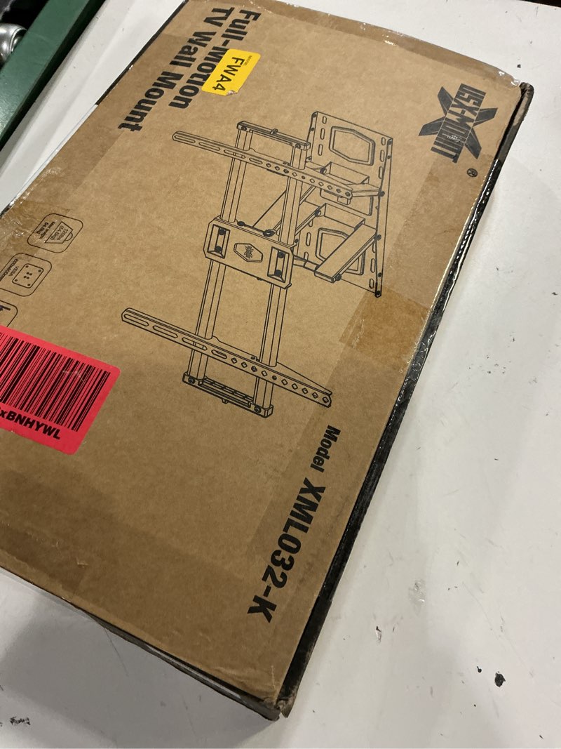 Condition photo showing New/Like New for full motion tv wall mount for most 37"-84" flat screen tv, swivel or tilt tv wall bracket with dual articulating arms, for 12"-16" wood studs, max vesa 600x400mm, load 120 lbs by usx mount 37-84 inch, 120 lb