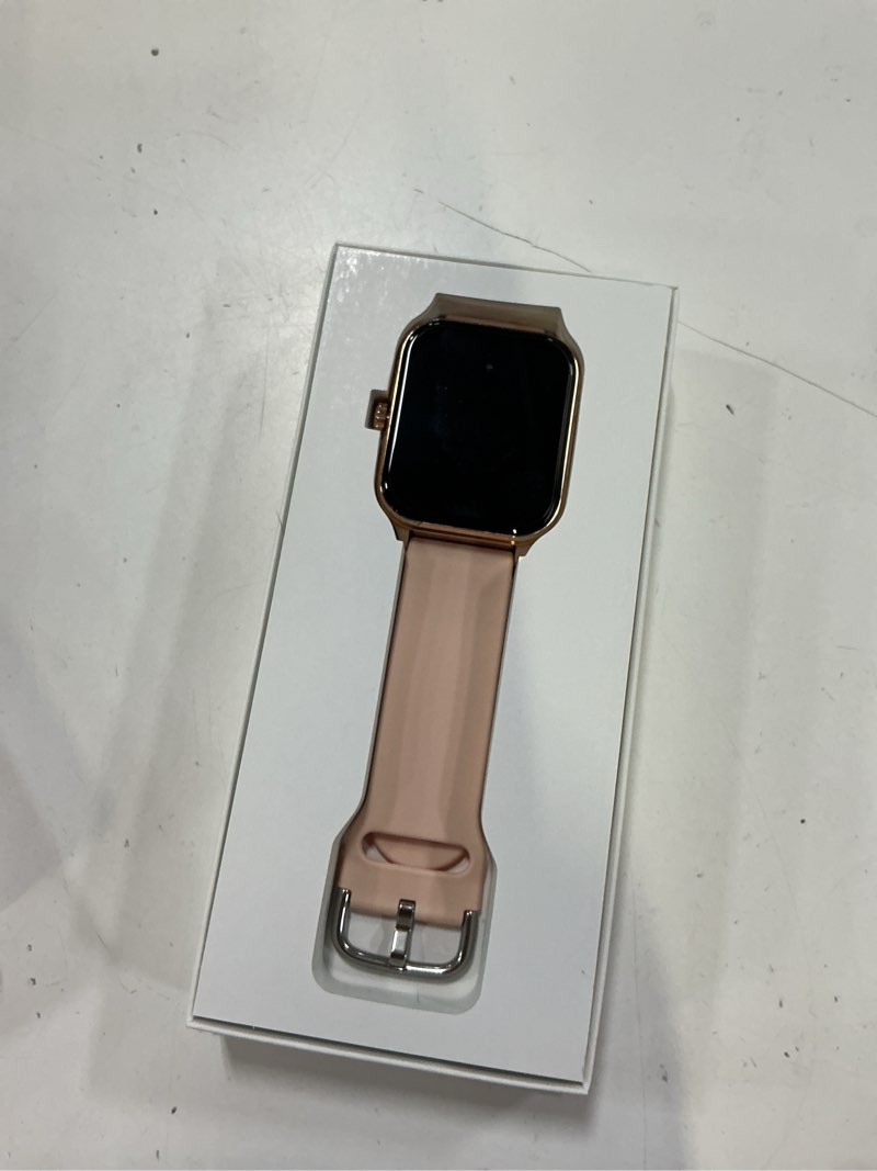 Condition photo showing Good Condition for smart watch, gps & free maps, 1.96" hd screen, ai, bluetooth call & text, health, fitness & 24/7 sleep tracker, 100+ workout modes, 5 atm water-resistance, for men & women, android & ios, 2 bands pink 1.96"