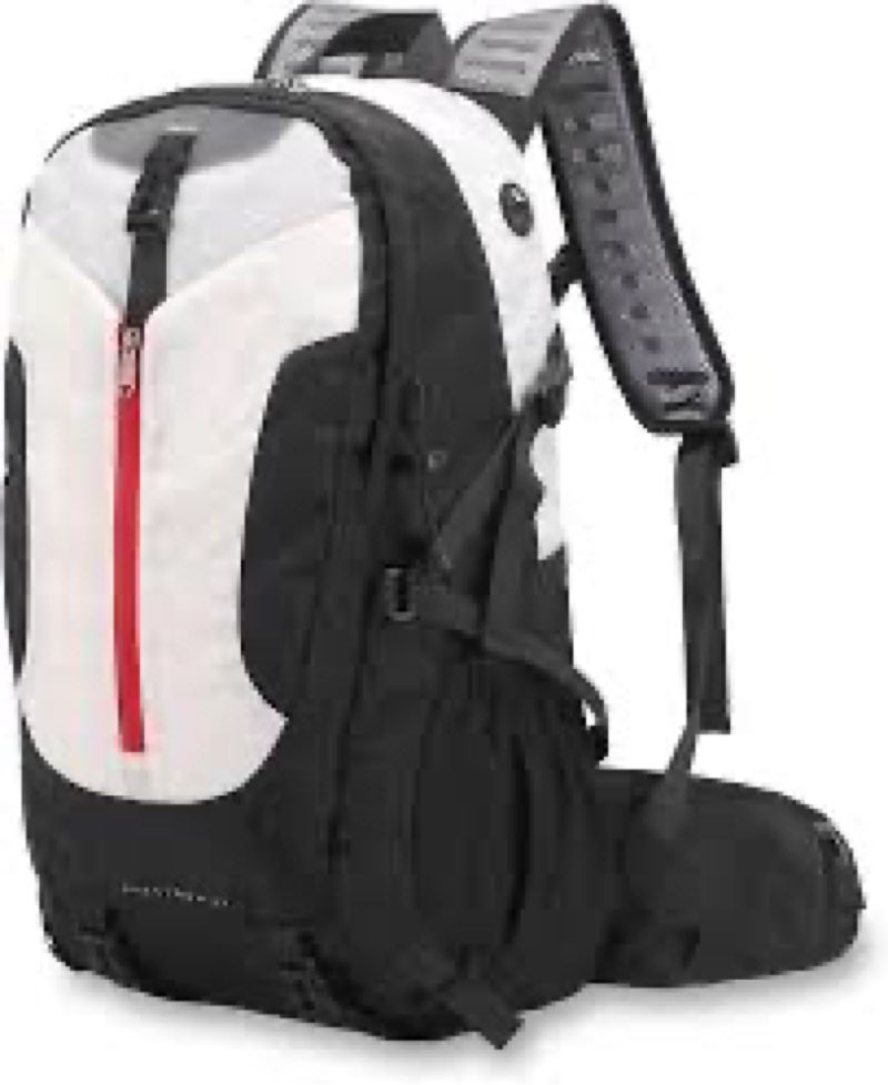 Hiking Backpack 40L, Waterproof Hiking Backpack with Rain Cover, Large Camping Bag Outdoor Sport Travel Daypack black/red/white