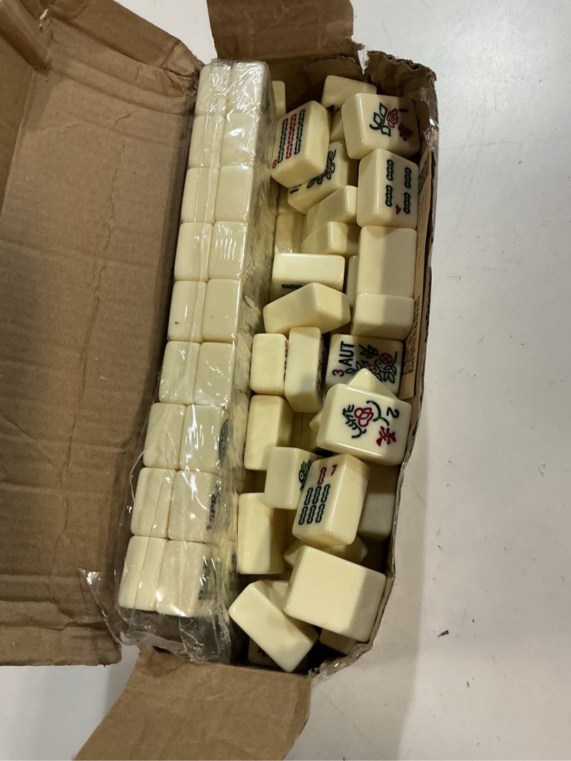 Condition photo showing Good Condition for yellow mountain imports set of 166 american mahjong tiles, the classic (tiles only set)