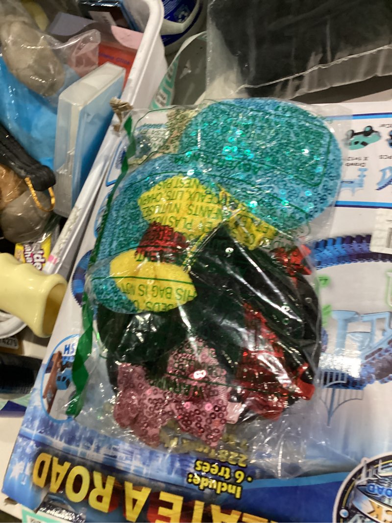 Condition photo showing Good Condition for CellElection 8PCS Sequin Mouse Ears Hair Clips Glitter Hair Bows Cute Mice Ears Clips Barrettes for Women Girls Hair Accessories for Costume Party Halloween Multi-colored