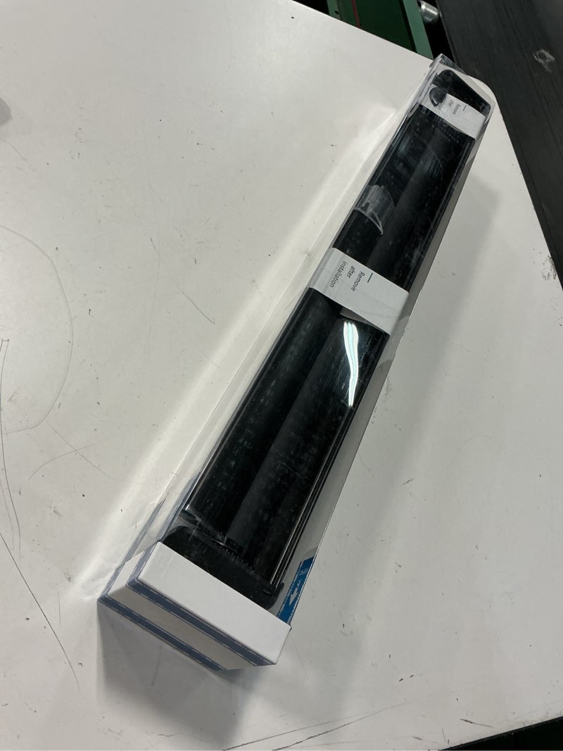 Condition photo showing New/Like New for changshade cordless blackout roller shades with valance, room darkening roll-up shade easy install, fabric windows blinds for home, bedroom and office, 23" w x 72" h, black rol23bk72d black 23"wx72"h