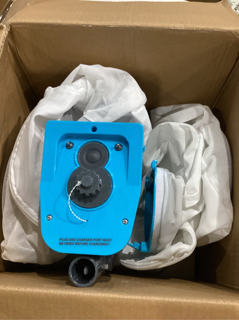 Condition photo showing As Is for Cordless Pool Leaf Vacuum Cleaner with Dual Filter Bags for Above Ground & Inground Pools – Heavy Duty Swimming Pool Vacuum, 24GPM Strong Suction for Easy Leaf & Debris Removal