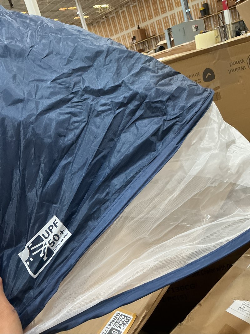 Condition photo showing As Is for baby stroller universal upf 50+ sun protector shade blackout cover pushchair shield canopy pram rain sunshade with see through extender accessory easy installation