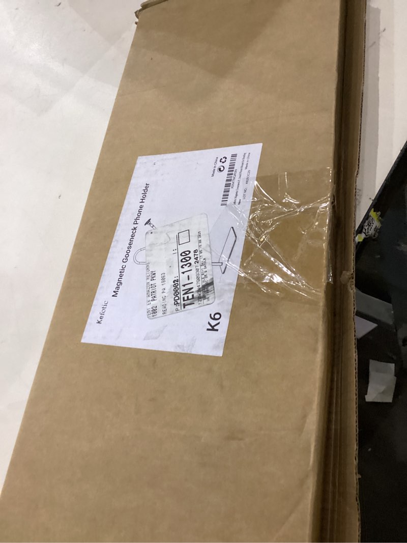 Condition photo showing As Is for Magnetic Gooseneck Phone Holder for Bed Laying Down, Height Adjustable Bedside Floor Stand with Flexible Arm for iPhone Tiktok Scrolling, Headboard Phone Mount for Reading