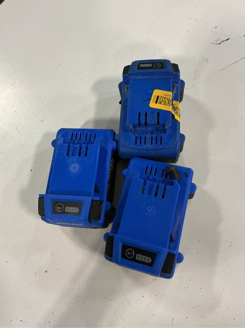 Condition photo showing As Is for antrobut 2pack replacement for kobalt 24v battery compatible with 24-volt kobalt battery kb624-03 kb524-03 kb424-03 kb224-03 kb124-03