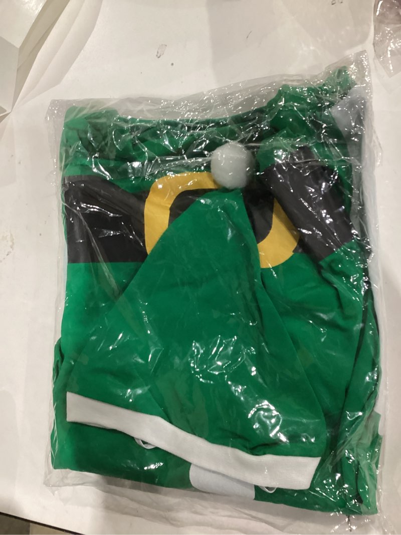 Condition photo showing New/Like New for christmas dog shirt pet merry christmas elf clothes with hat for dogs cats pets xmas outfits (2x-large) 2x-large (neck:25"/bust:37") green
