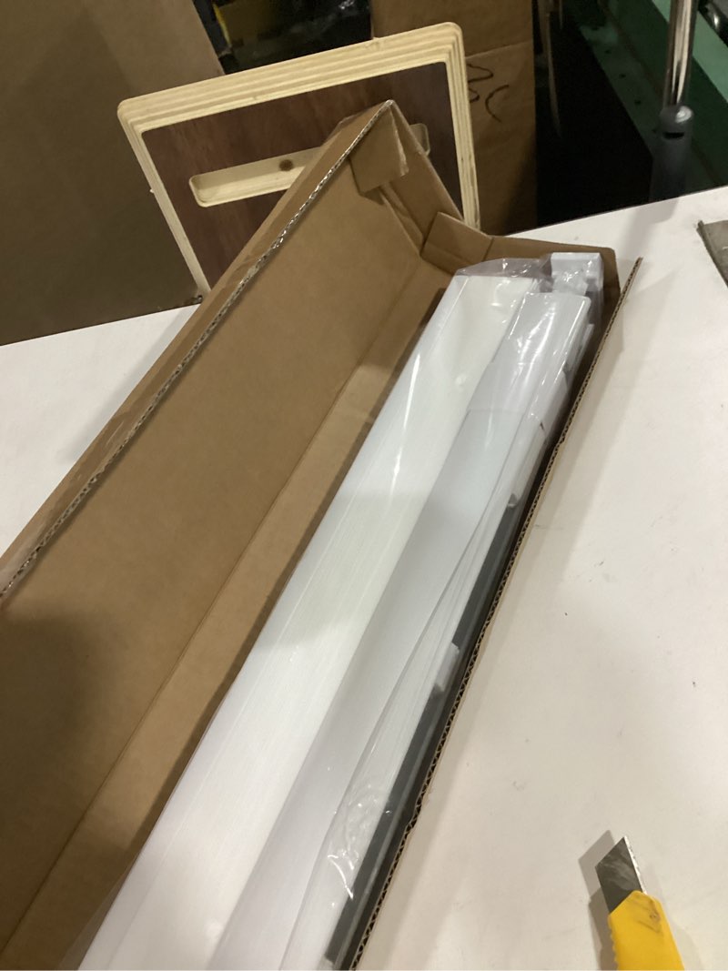 Condition photo showing New/Like New for lazblinds no tools no drill cordless cellular shades, light filtering honeycomb shades for home, thermal insulation blinds for windows, 19" w x 36" h, white light filtering-white 19" w x 36" h