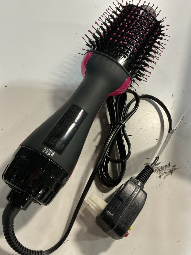 Condition photo showing Good Condition for hair dryer brush blow dryer brush in one, upgraded 4 in 1 hair dryer and styler volumizer with negative ion anti-frizz ceramic titanium barrel hot air hair straightener brush black/pink