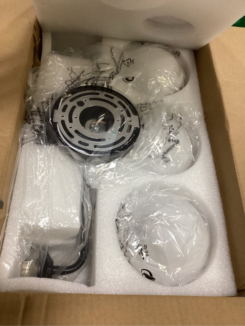Condition photo showing Good Condition for black bathroom 3-lights vanity light fixtures, minimalist vanity lights with milky white glass shade, modern wall sconces over mirror, wall lamp for bathroom dressing table bedroom living room black 3 light