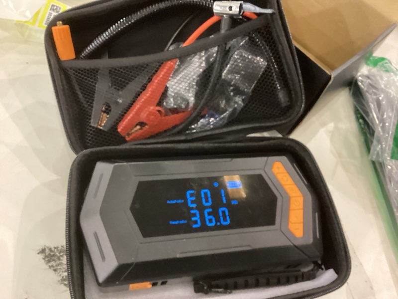 Jump Starter with Air Inflator Deflator Compressor, 4000A Car Battery Jump Starter with Air Compress